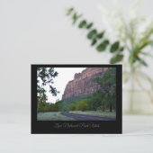 Zion National Park Roadway Briefkaart (Staand voorkant)