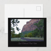 Zion National Park Roadway Briefkaart (Voorkant / Achterkant)