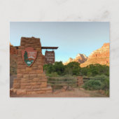 Zion National Park – Scenic Travel Briefkaart (Voorkant)