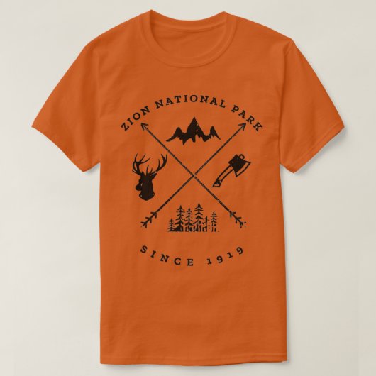 Zion National Park Souvenir T-shirt (Design voorkant)