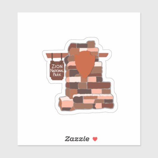 Zion National Park sticker (Vel)