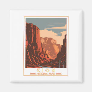 Zion National Park Sticker Magneet