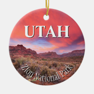 Zion National Park Sunset Keramisch Ornament