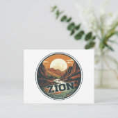 Zion National Park  Sunset Travel Briefkaart (Staand voorkant)