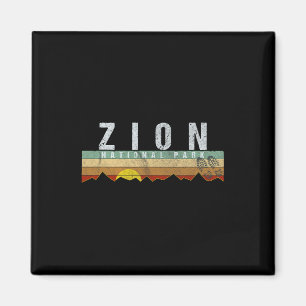 Zion National Park T-shirt Camping Wandelen T-shir Magneet