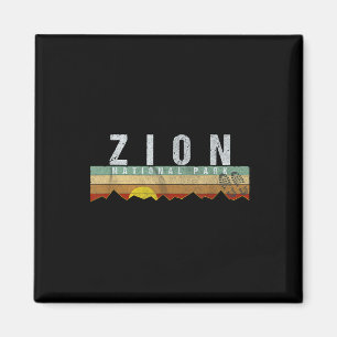 Zion National Park T-shirt Camping Wandelen T-shir Magneet