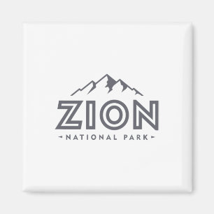 Zion National Park T-shirt Utah Berg Vrouwen Manne Magneet