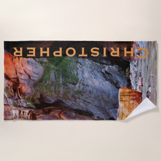 Zion National Park the Narrows Beach Towel Strandlaken (Voorkant)