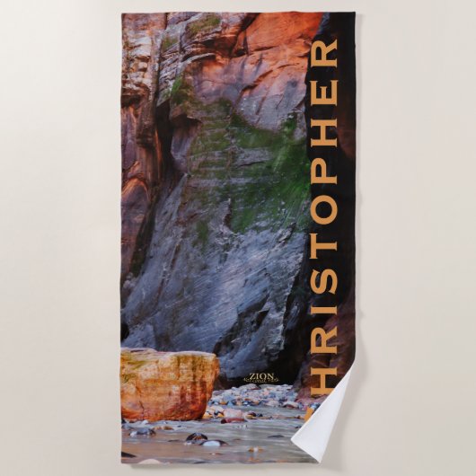 Zion National Park the Narrows Beach Towel Strandlaken (Voorkant)