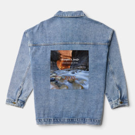 Zion National Park the Narrows, Names, Date Blauw Denim Jacket