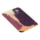 Zion National Park The Narrows Retro Magneet (Rechterzijde)