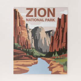 Zion National Park Travel Art Legpuzzel