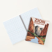 Zion National Park Travel Art Notitieboek (Binnen)