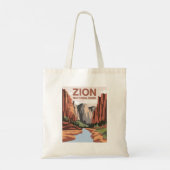 Zion National Park Travel Art Tote Bag (Achterkant)