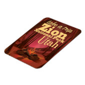 Zion National Park travel poster Magneet (Linkerzijde)