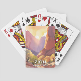 Zion National Park | Travel Watercolor Pokerkaarten