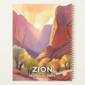 Zion National Park | Travel Waterverf Art Planner (Achterkant)