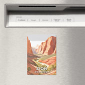 Zion National Park | Travel Waterverf Valley Magneet (Insitu (Vaatwasser))