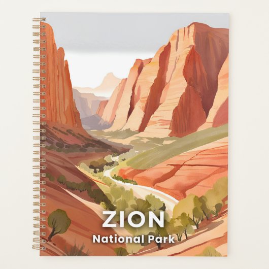 Zion National Park | Travel Waterverf Valley Planner (Voorkant)