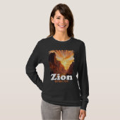 Zion National Park US Trail Explore Utah Camping H T-shirt (Voorkant volledig)
