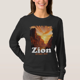 Zion National Park US Trail Verken Utah Kamperen H T-shirt