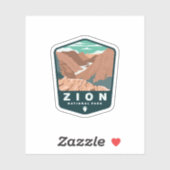 Zion National Park Utah | Afgesneden Sticker (Vel)