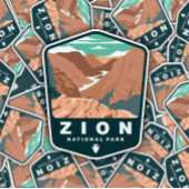 Zion National Park Utah | Afgesneden Sticker