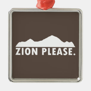 Zion National Park Utah alsjeblieft Metalen Ornament