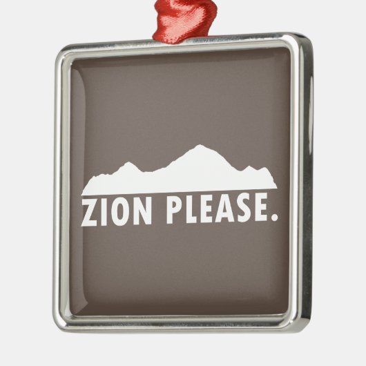 Zion National Park Utah alsjeblieft Metalen Ornament (Links)