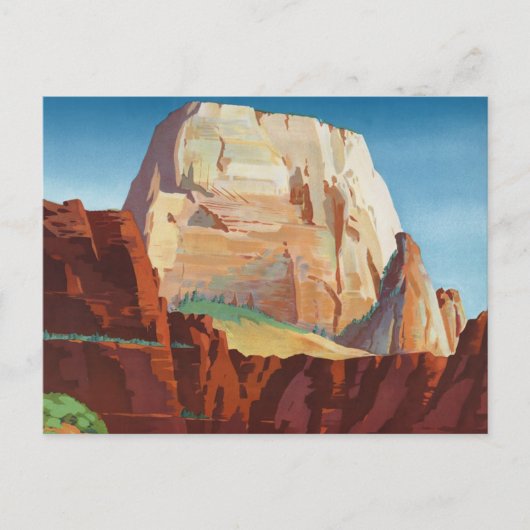 Zion National Park, Utah America Travel Briefkaart (Voorkant)