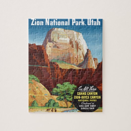 Zion National Park, Utah America Travel Legpuzzel (Verticaal)