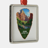 Zion National Park Utah Arrowhead Metalen Ornament (Rechts)