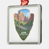 Zion National Park Utah Arrowhead Metalen Ornament (Links)
