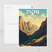 Zion National Park Utah Briefkaart (Voorkant / Achterkant)
