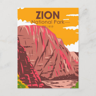 Zion National Park Utah  Briefkaart