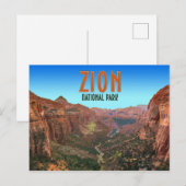 Zion National Park Utah  Briefkaart (Voorkant / Achterkant)