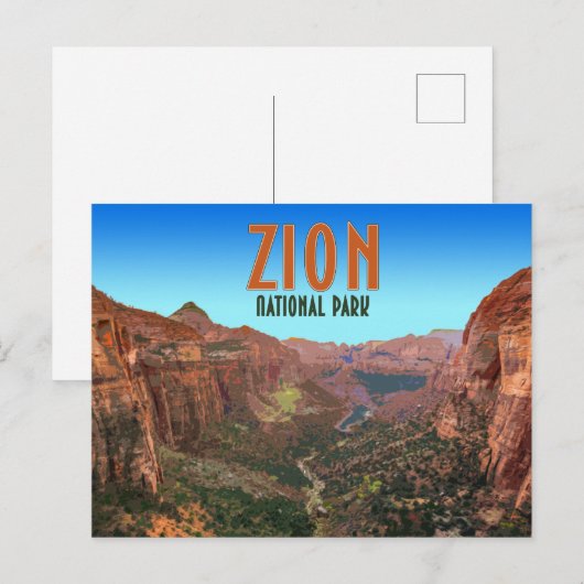 Zion National Park Utah  Briefkaart (Voorkant / Achterkant)