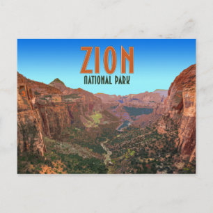 Zion National Park Utah  Briefkaart