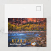 Zion National Park Utah Briefkaart (Voorkant / Achterkant)
