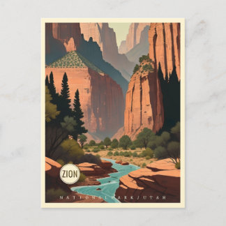Zion National Park Utah Briefkaart