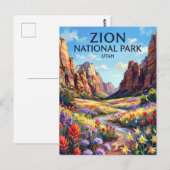 Zion National Park Utah Briefkaart (Voorkant / Achterkant)