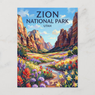 Zion National Park Utah Briefkaart