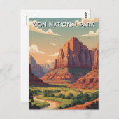 Zion National Park Utah Briefkaart (Voorkant / Achterkant)