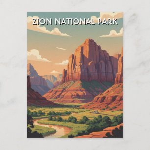 Zion National Park Utah Briefkaart