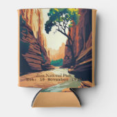 Zion National Park Utah, de waterverf van de Narro Blikjeskoeler (Voorkant)