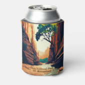 Zion National Park Utah, de waterverf van de Narro Blikjeskoeler (Blikje Achterkant)