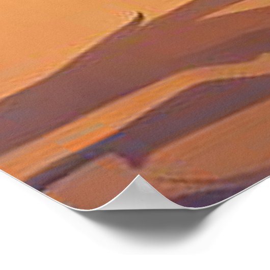 Zion National Park Utah, de waterverf van de Narro Poster (Hoek)