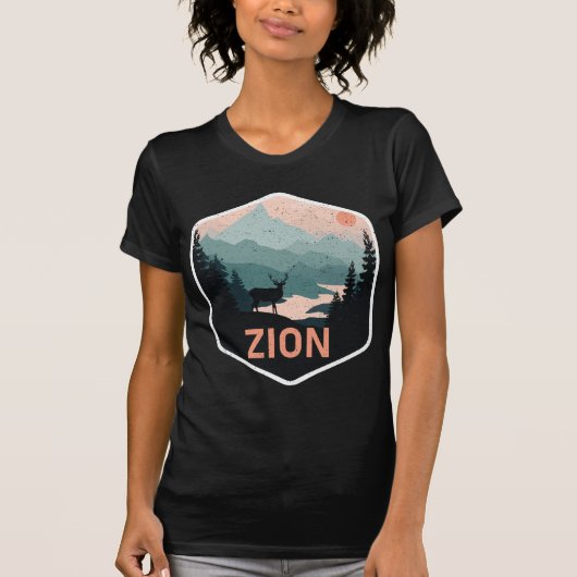 Zion National Park Utah Deer Traveler Tourist T-shirt (Voorkant)