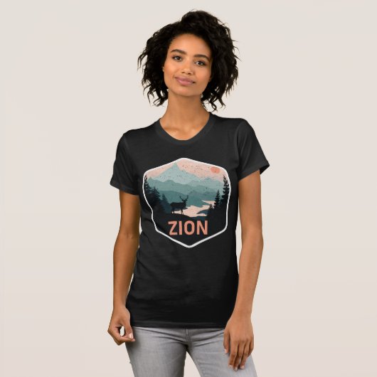 Zion National Park Utah Deer Traveler Tourist T-shirt (Voorkant volledig)