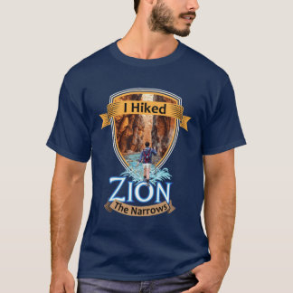 Zion National Park Utah I Hikedhe Narrows Retro Vi T-shirt